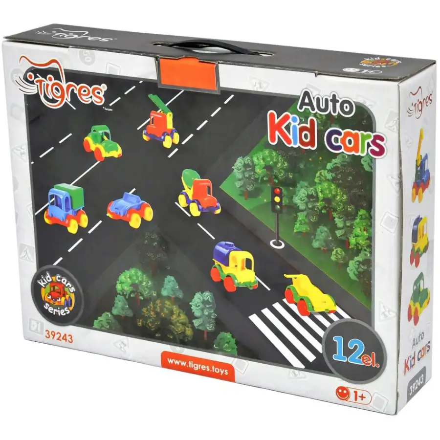 Набір машинок TIGRES Kid cars 12 шт (39243) Розміри 300 х 400 х 85