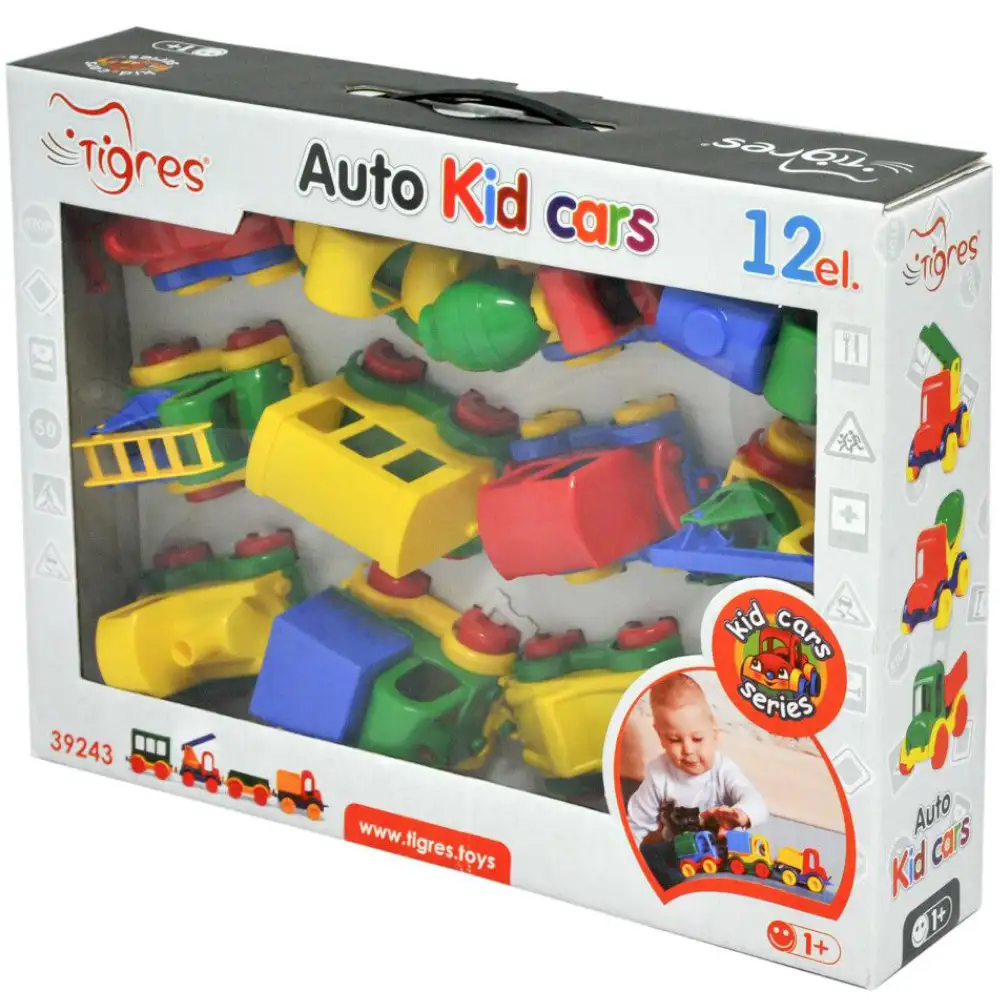 Набор машинок TIGRES Kid cars 12 шт (39243) Вид игрушечной машины автомобиль