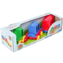 Набор машинок TIGRES Kid cars Паравозик 3 шт (39260)