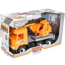 Машинка TIGRES Middle truck Сity Автокран (39313)