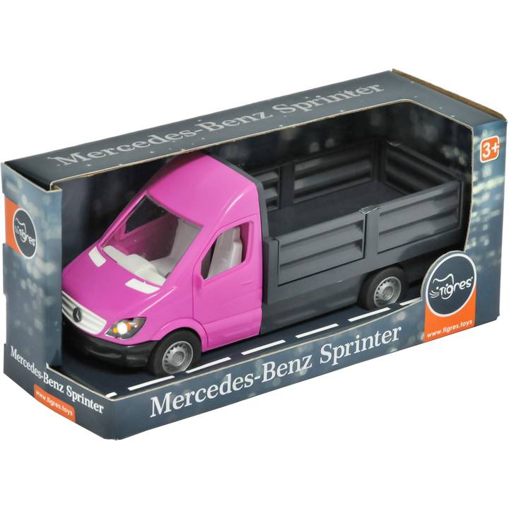 Машинка TIGRES "Mercedes-Benz Sprinter" бортовой Розовый (39674)