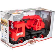 Машинка Tigres Middle Truck Автокран Red (39487)