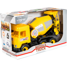 Машинка TIGRES Middle truck Бетономешалка Yellow (39493)