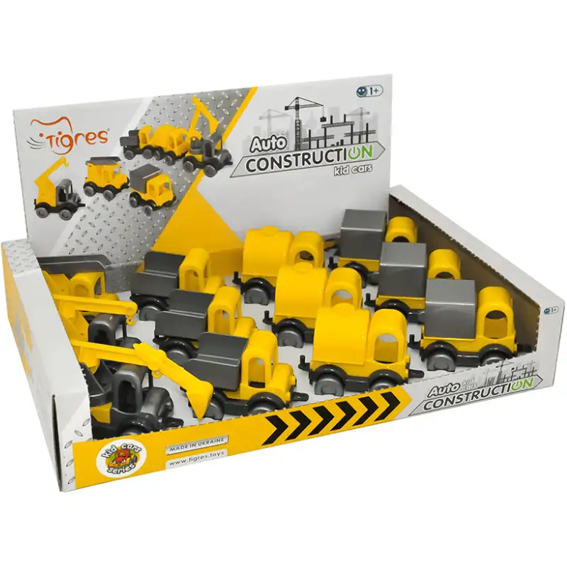 Набір машинок TIGRES Kid cars будівельний 12 шт (39901) Набір машинок TIGRES Kid cars будівельний 12 шт (39901)