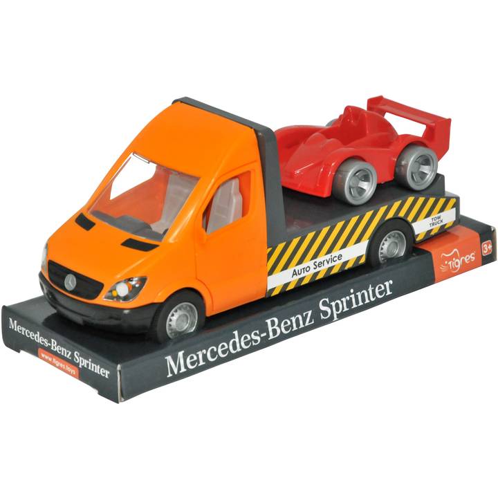 Машинка TIGRES "Mercedes-Benz Sprinter" Эвакуатор Оранжевый (39710)