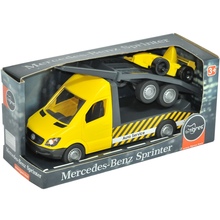 Машинка TIGRES Mercedes-Benz Sprinter эвакуатор с лафетом желтый (39741)