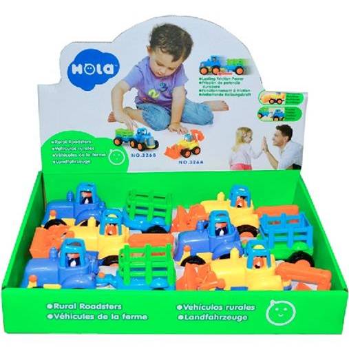 Набір машинок Hola Toys Бульдозер та трактор 6 шт. (326AB-6) Вік від 1.5 років