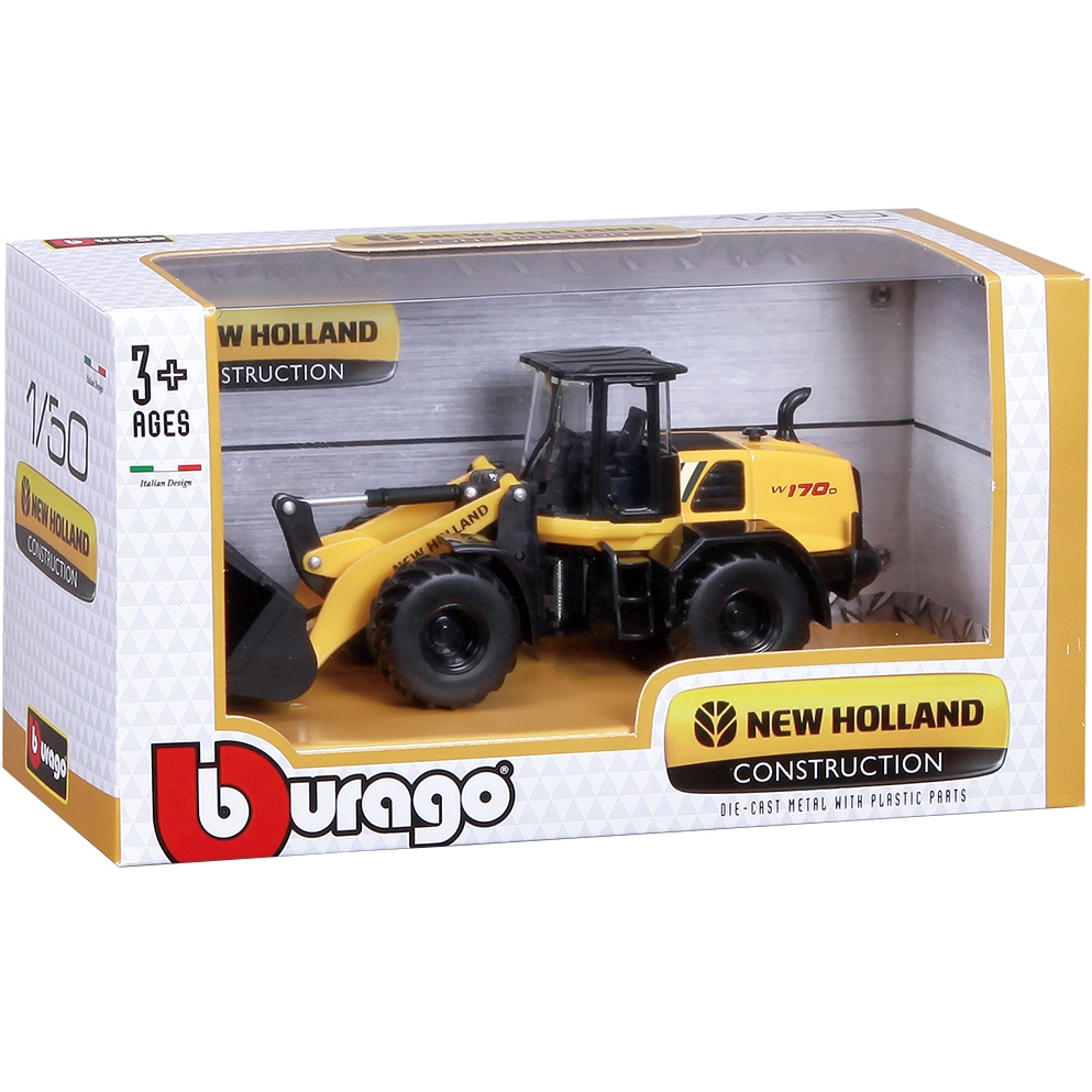 Модель BBURAGO Екскаватор Construction NEW HOLLAND W170D (18-32083) Вид моделі трактор