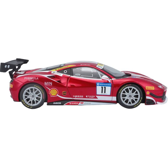 Автомодель Bburago Ferrari 488 Challenge 1:24 Красная (18-26308) Вид игрушечной машины автомобиль