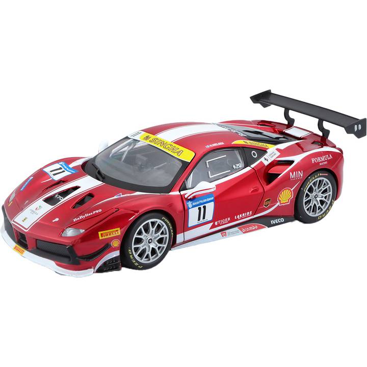 Автомодель Bburago Ferrari 488 Challenge 1:24 Красная (18-26308)