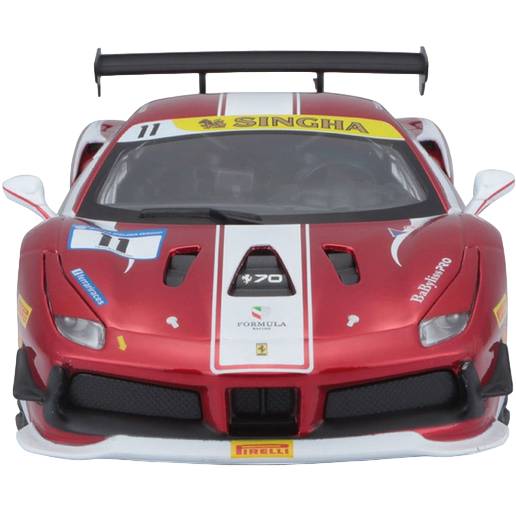 Внешний вид Автомодель Bburago Ferrari 488 Challenge 1:24 Красная (18-26308)