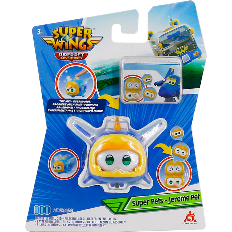 Ігрова фігурка SUPER WINGS Super Pet Джером улюбленець (EU770413) Вид іграшкової машини літак