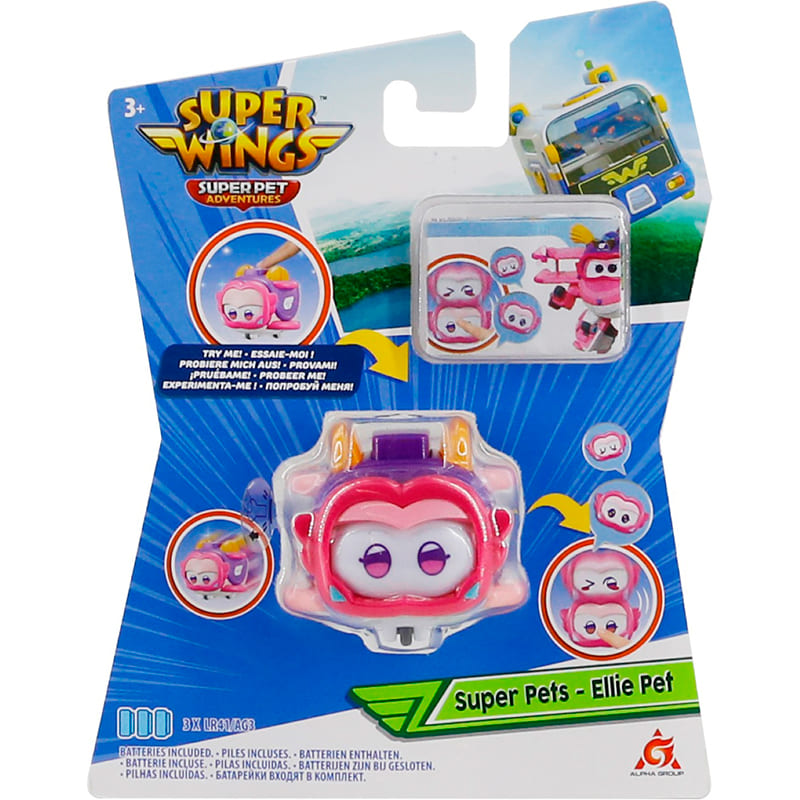 Зображення Ігрова фігурка SUPER WINGS Super Pet Еллі вихованець (EU770419)