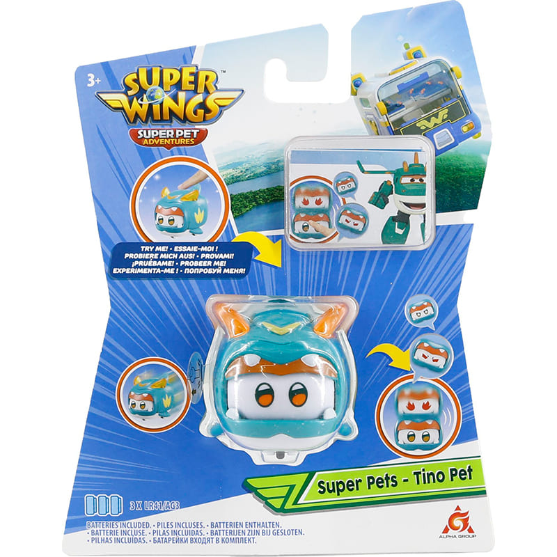 Игровая фигурка SUPER WINGS Super Pet Тино питомец (EU770421) Вид игрушечной машины самолет