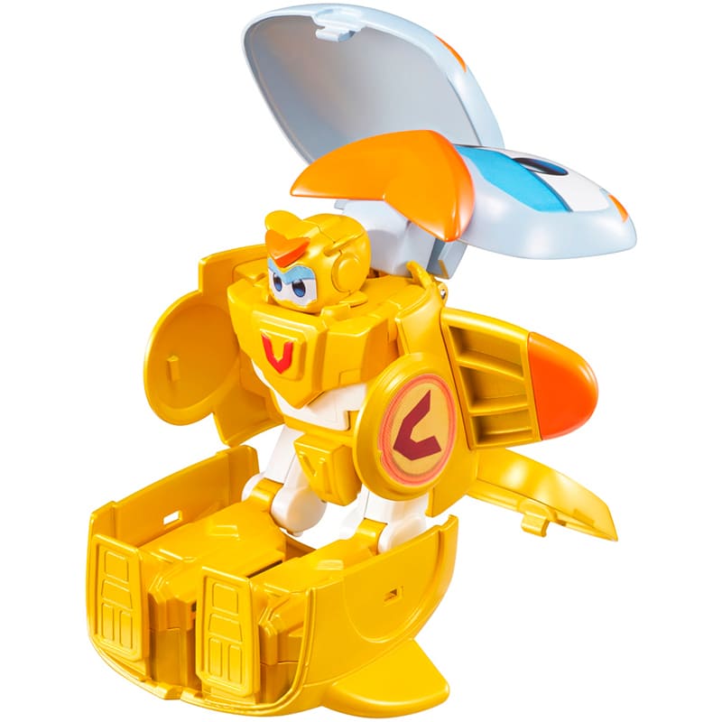 Зовнішній вигляд Фігурка-трансформер SUPER WINGS Transforming Super Pet Золотий Хлопчик улюбленець (EU770644)