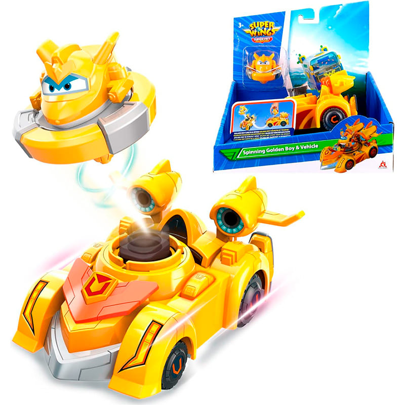 Ігровий набір SUPER WINGS Spinning Vehicle Золотий Хлопчик 2 пр. (EU770331) Вік від 3 років