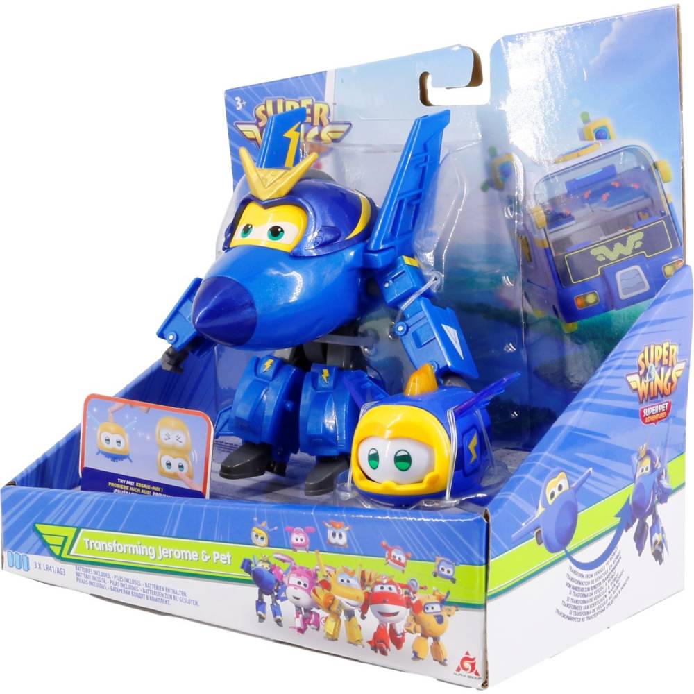 Ігровий набір Super Wings Transforming Джером та улюбленець (EU770443) Вид іграшкової машини трансформер