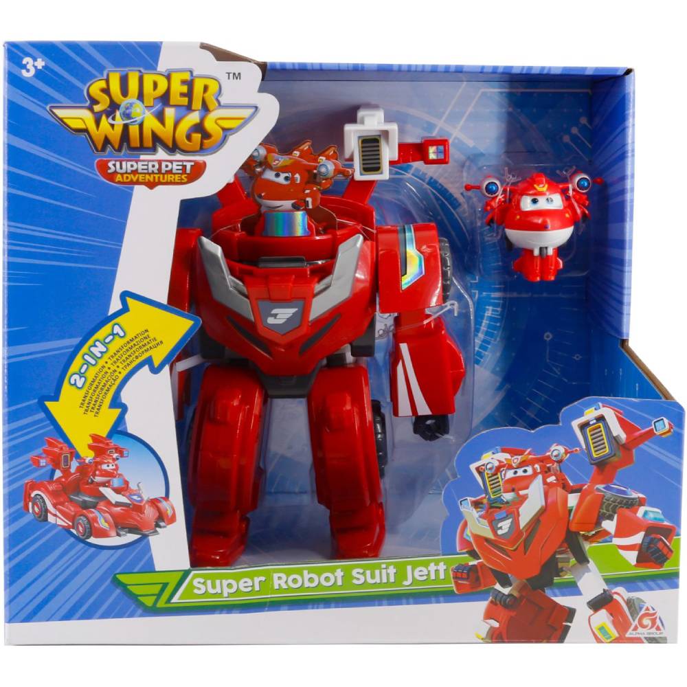 Игровой набор Super Wings Super Robot Suit Джетт (EU770351) Вид модели автомобиль