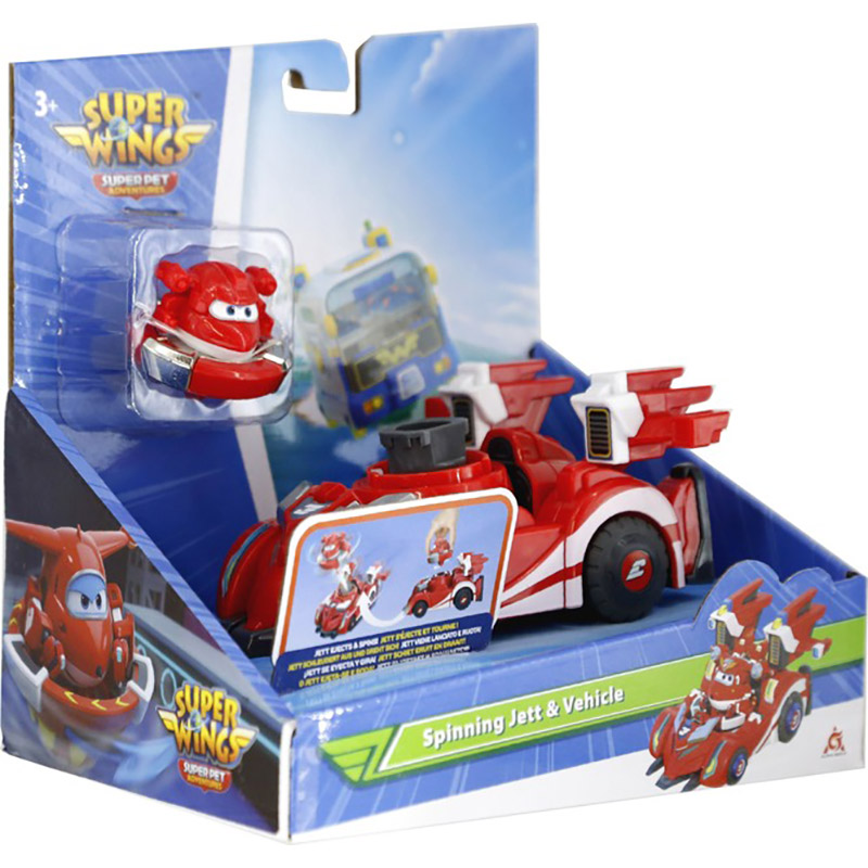 Игровой набор Super Wings Spinning Vehicle Джетт (Jett) (EU770310) Материал пластик