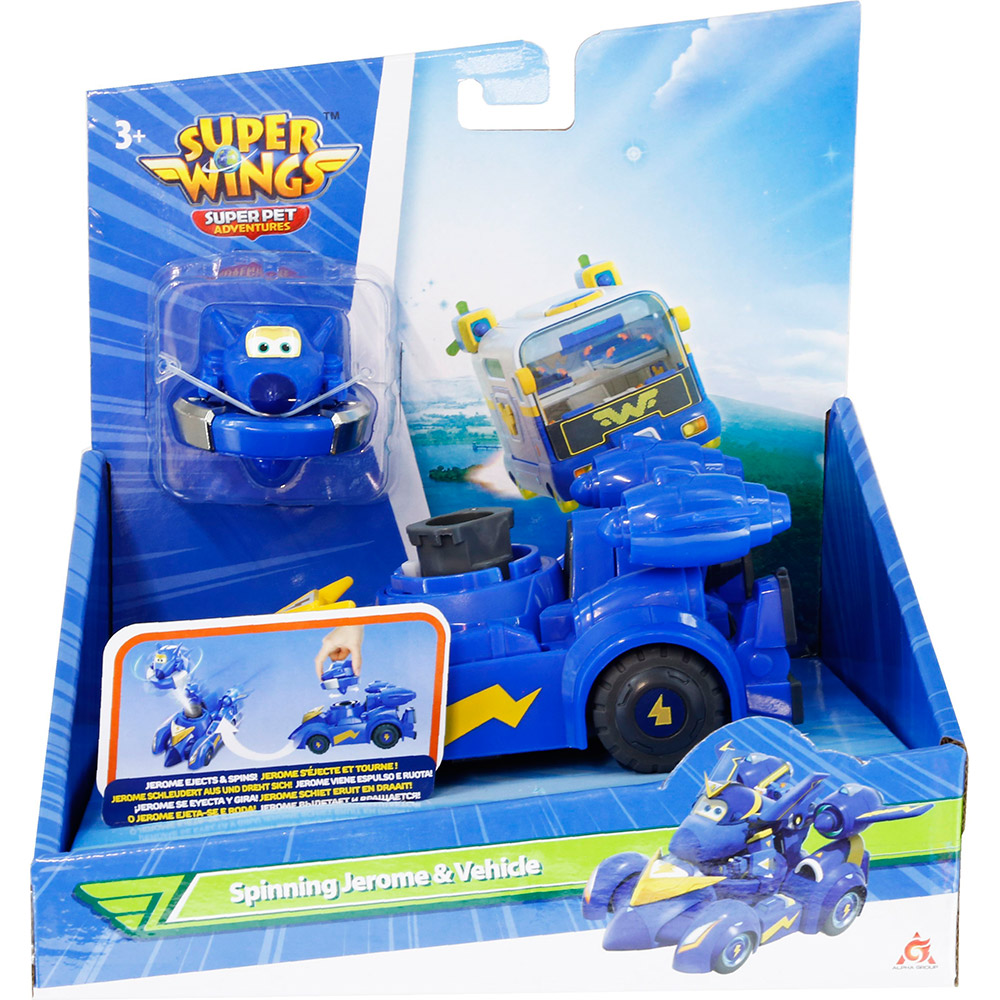 Ігровий набір Super Wings Spinning Vehicle Джером (Jerome) (EU770330) Живлення 3 х LR41