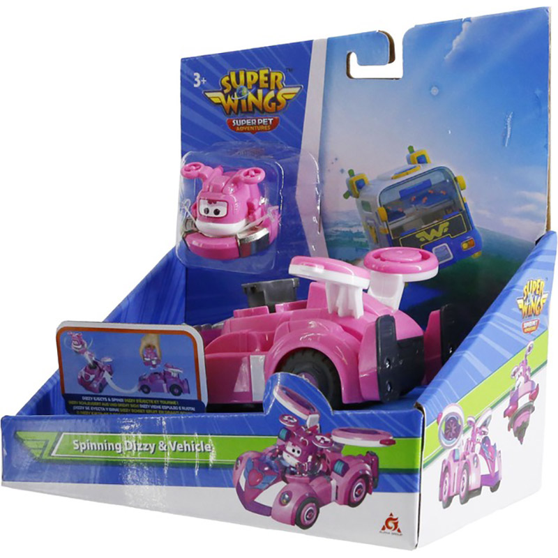 Игровой набор Super Wings Spinning Vehicle Диззи (Dizzy) (EU770340) Размеры Игрушка: 66 х 41 х 43