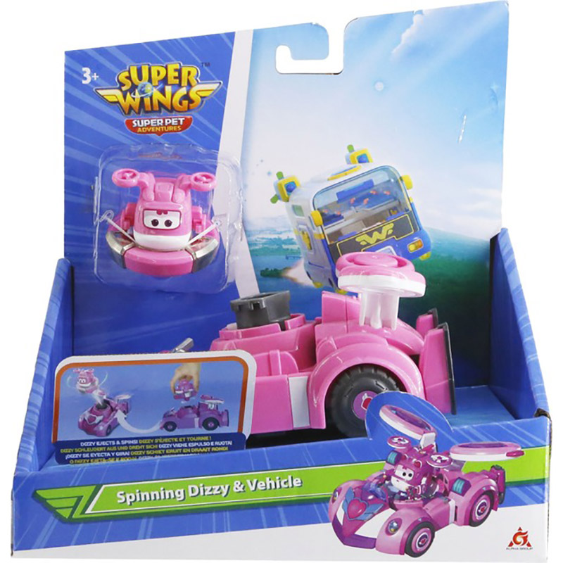 Ігровий набір Super Wings Spinning Vehicle Диззи (Dizzy) (EU770340) Матеріал пластик