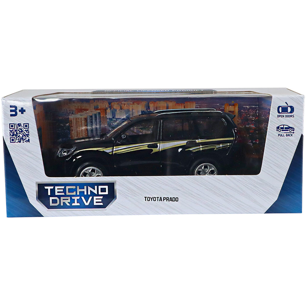 В Фокстрот Автомодель TechnoDrive Toyota Prado Black (KM6189D)