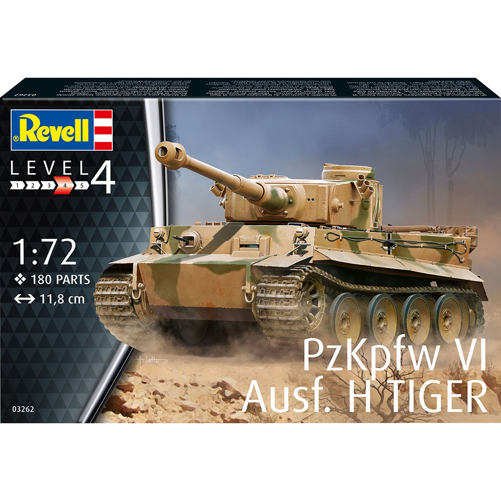 Сборная модель Revell Танк Тигр уровень 4, 1:72 (RVL-03262) Возраст от 12 лет 