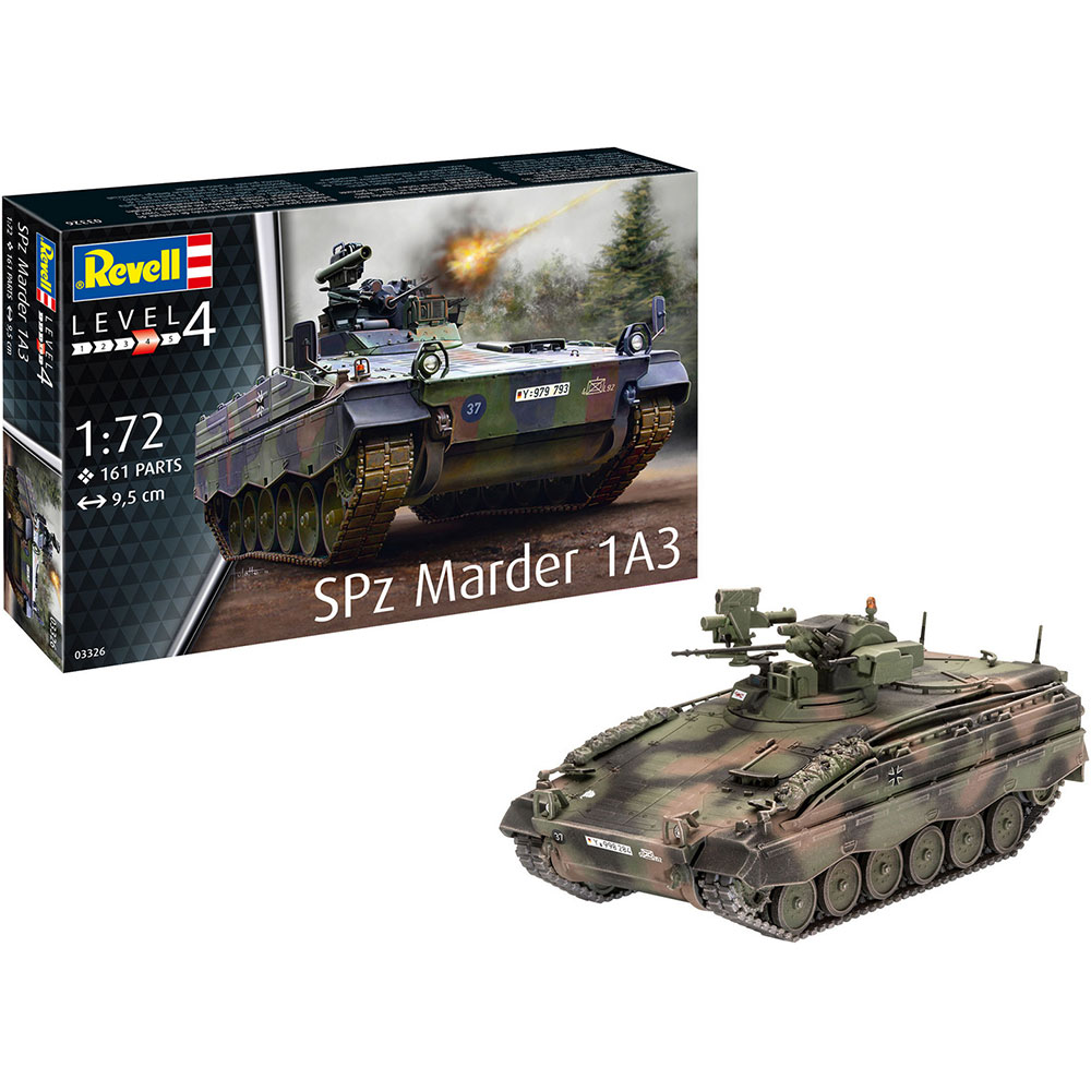 Сборная модель Revell Танк Marder 1A3 уровень 4, 1:72 (RVL-03326) Возраст от 12 лет 