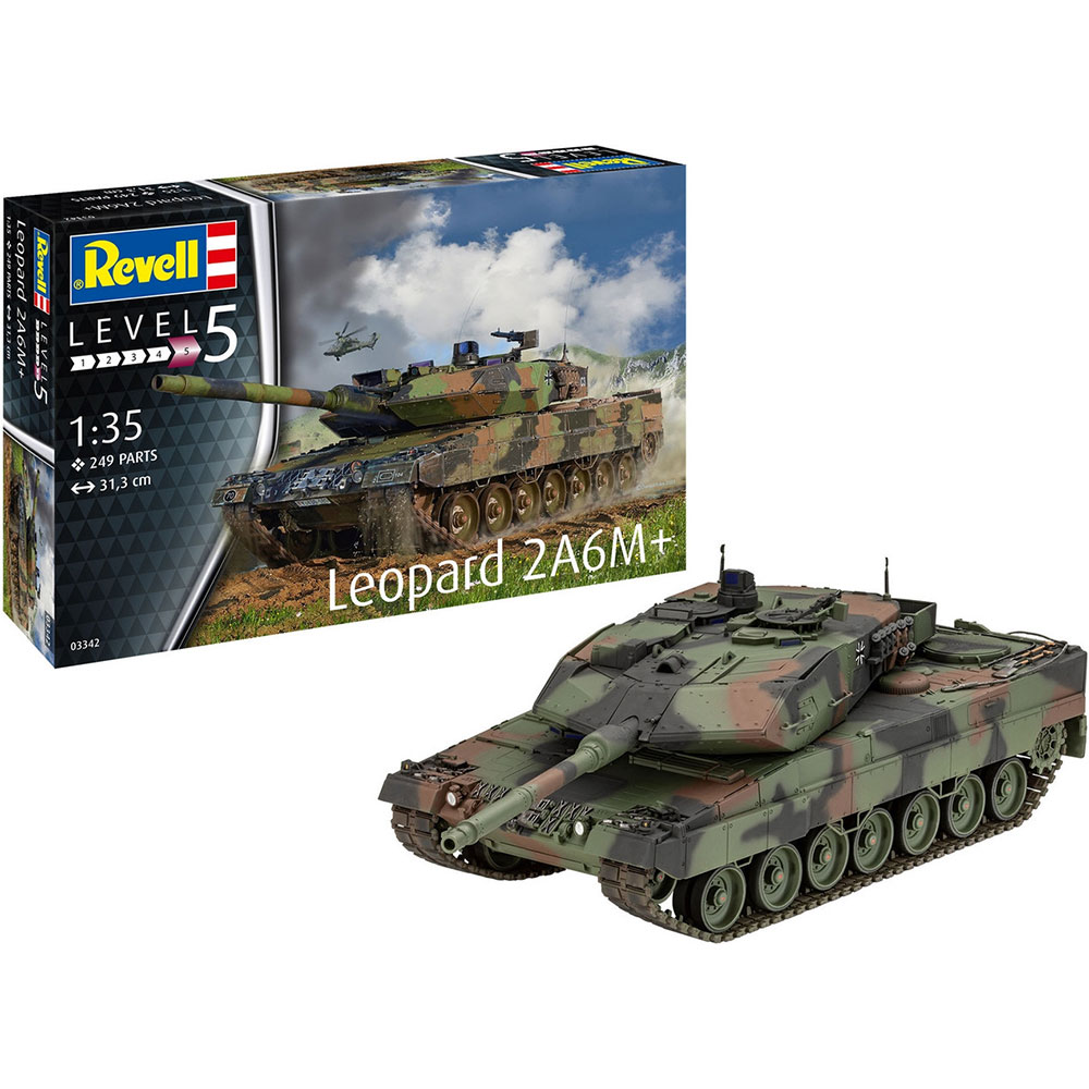 Збірна модель Revell Танк Леопард 2 A6M+ рівень 5, 1:35 (RVL-03342)