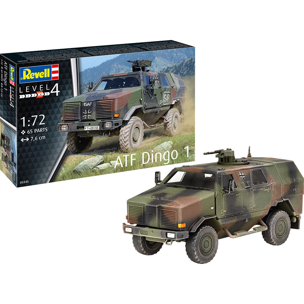 Збірна модель Revell Бронеавтомобіль ATF Dingo 1 рівень 4, 1:72 (RVL-03345) Вік від 12 років