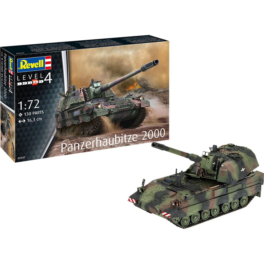 Сборная модель Revell САУ Panzerhaubitze 2000 уровень 4, 1:72 (RVL-03347) Возраст от 12 лет 