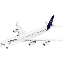 Збірна модель Revell Літак Airbus A340-300 Lufthansa рівень 4 масштаб 1:144 (RVL-03803)