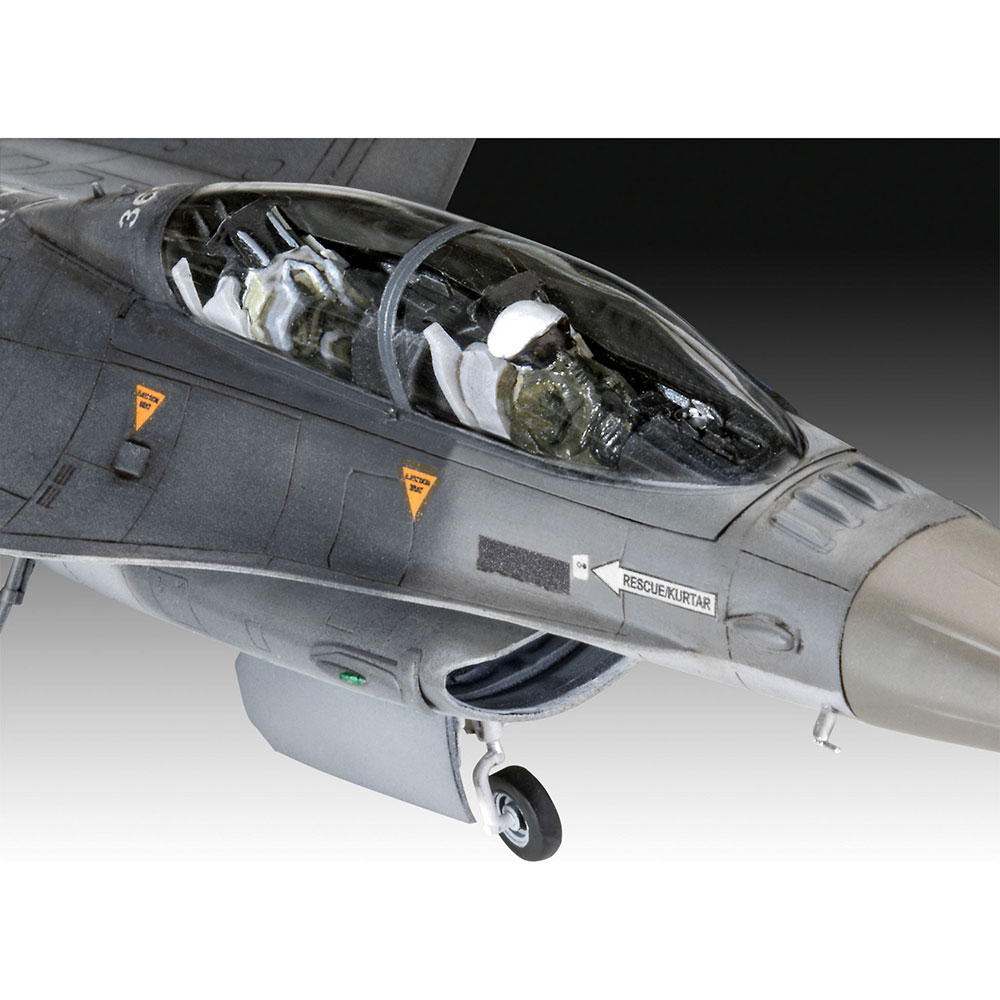 Літак F-16D Tigermeet 2014 рівень 4, 1:72 Revell (RVL-03844) Вид моделі літак