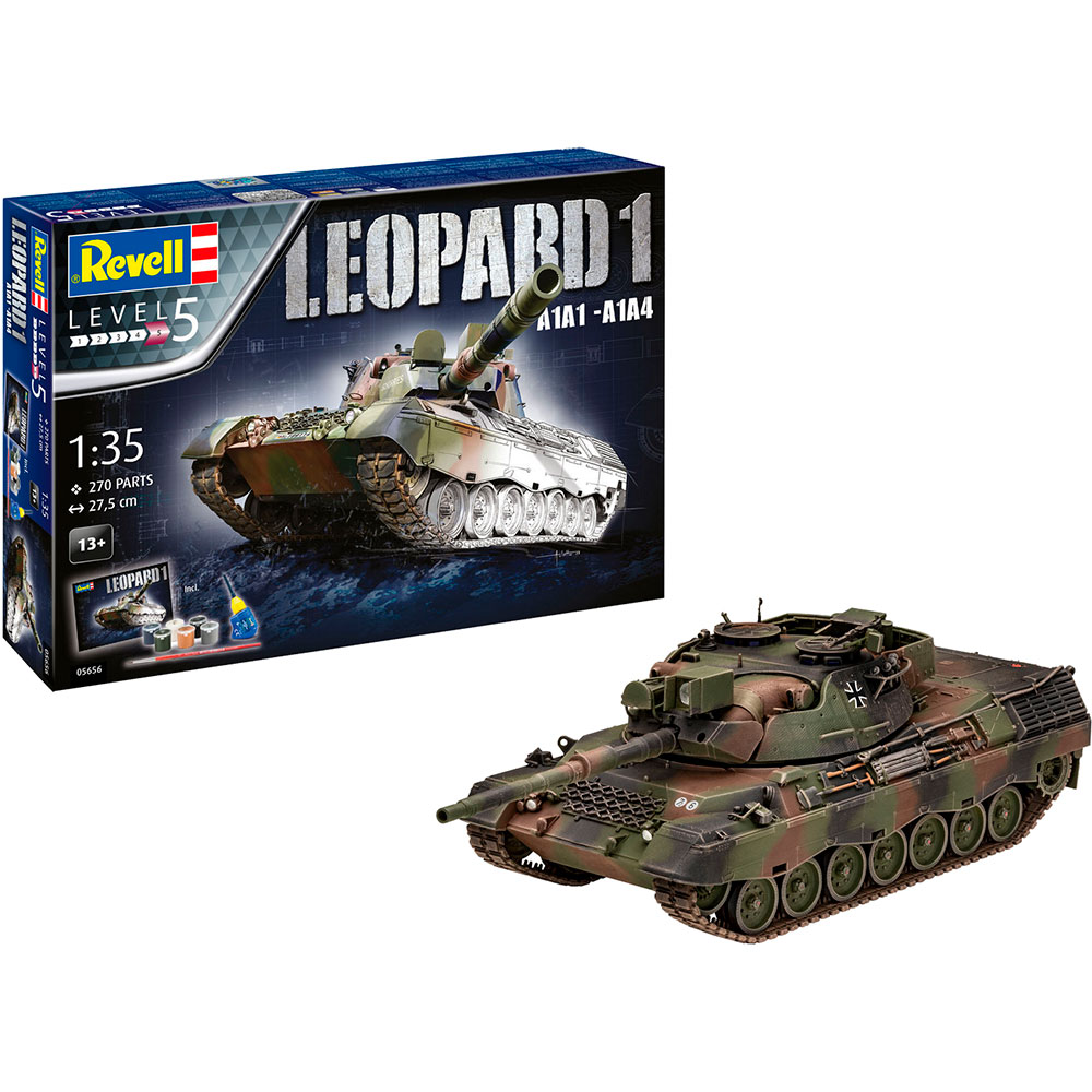 Збірна модель REVELL Танк Leopard 1 A1A1-A1A4 рівень 5 1:35 (RVL-05656) Вид моделі танк