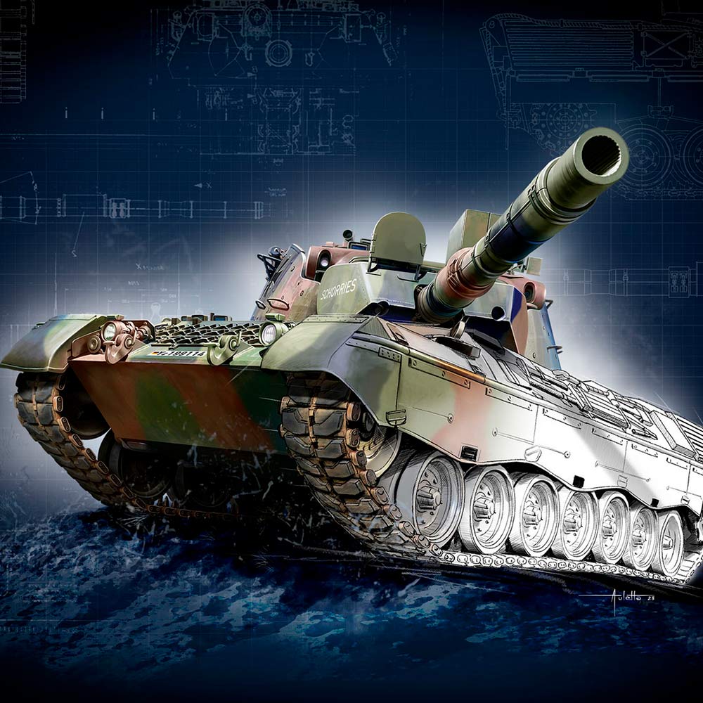 Зовнішній вигляд Збірна модель REVELL Танк Leopard 1 A1A1-A1A4 рівень 5 1:35 (RVL-05656)