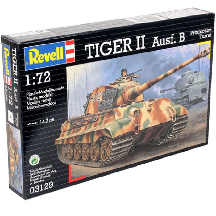 Збірна модель REVELL Танк Тигр II масштаб 1:72 (RVL-03129)