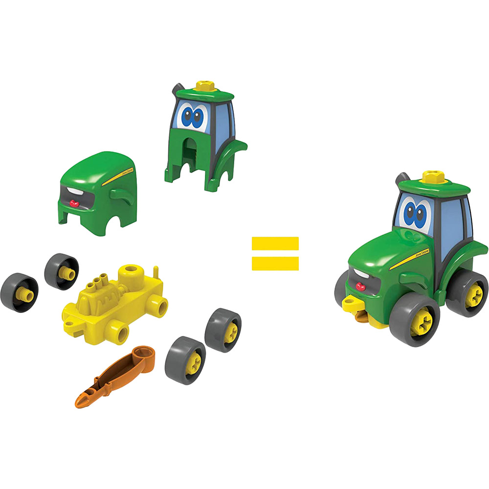 Трактор-конструктор Tomy John Deere с отверткой (36881472087) Материал пластик