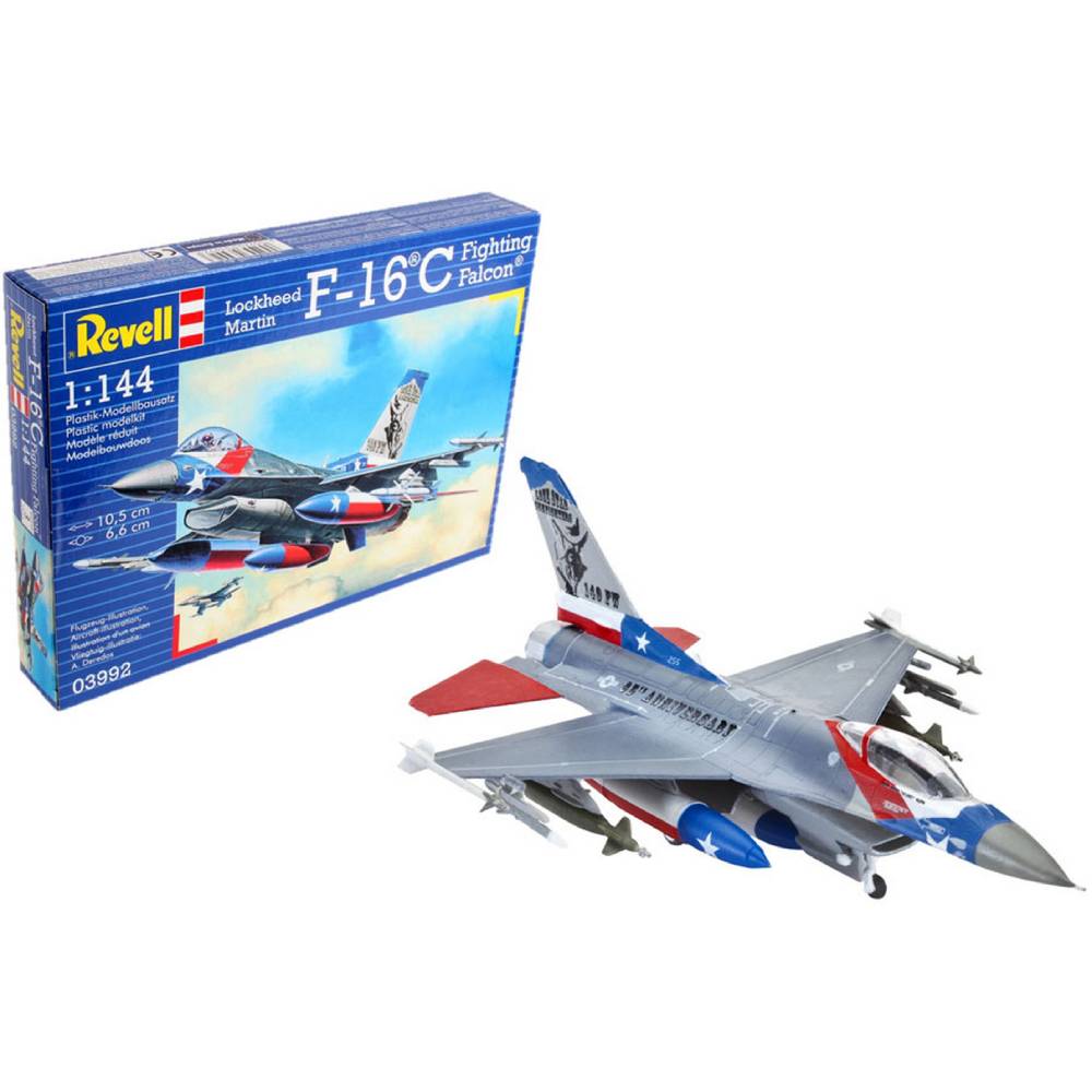 Сборная модель Revell Истребитель F-16C Fighting Falcon уровень 4 (RVL-03992) Возраст от 12 лет 