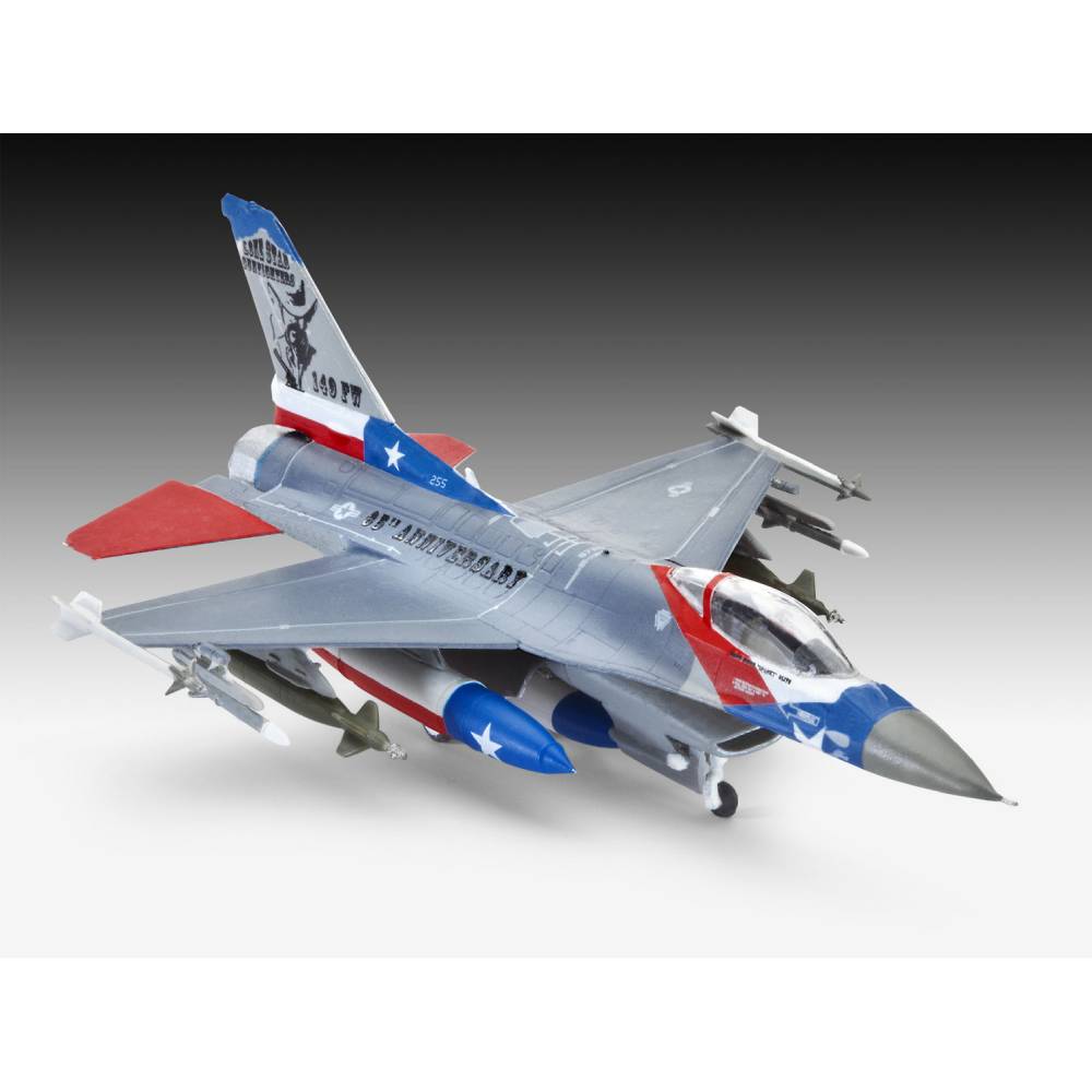 Сборная модель Revell Истребитель F-16C Fighting Falcon уровень 4 (RVL-03992) Материал пластик