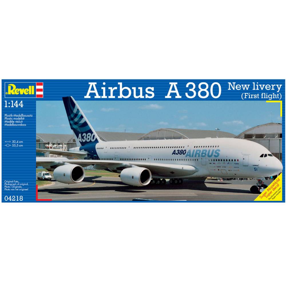 Изображение Сборная модель Revell Самолет Airbus A380 Первый полет уровень 5 (RVL-04218)