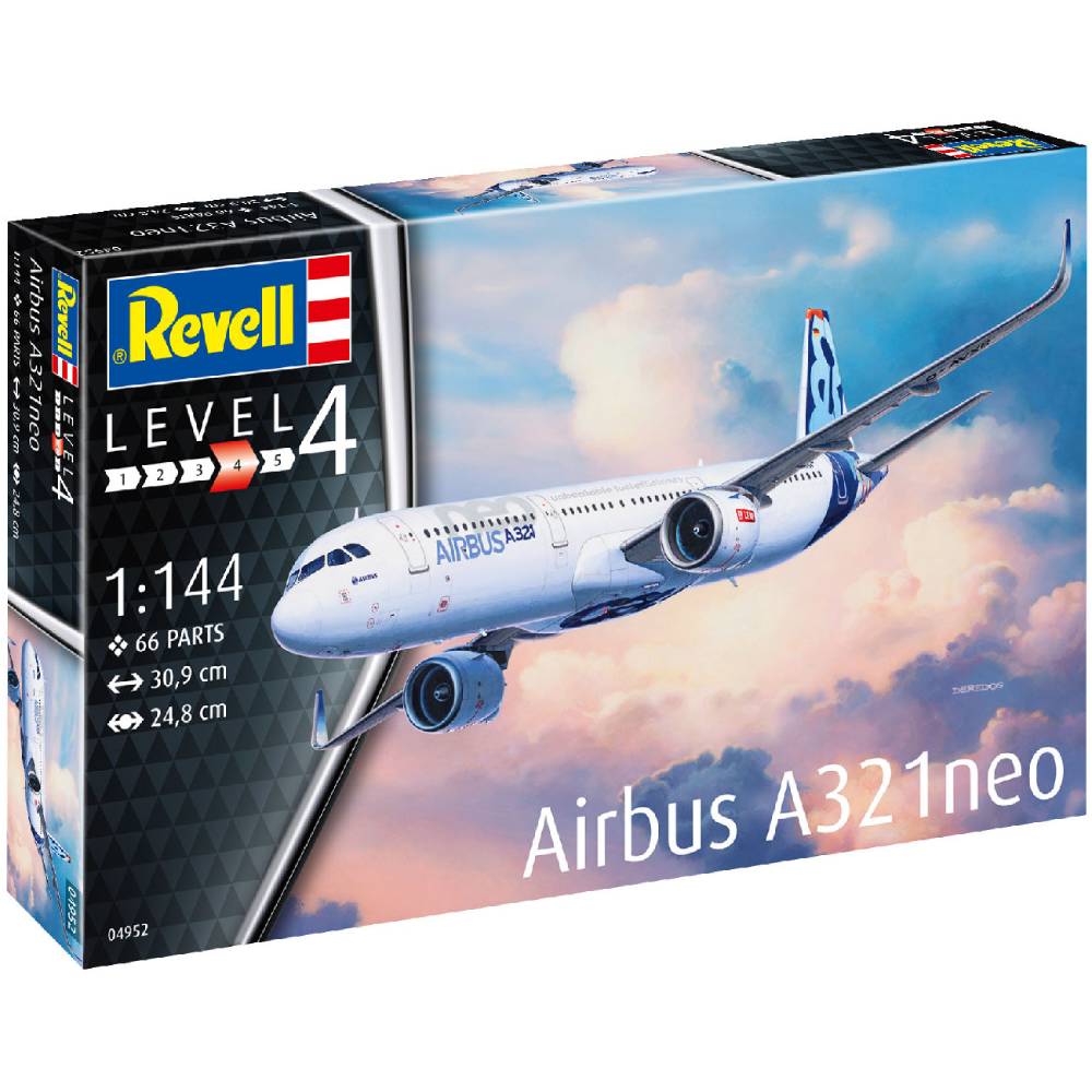 Сборная модель Revell Самолет Аэробус А321 Neo 1:144 (RVL-04952) Вид модели самолет