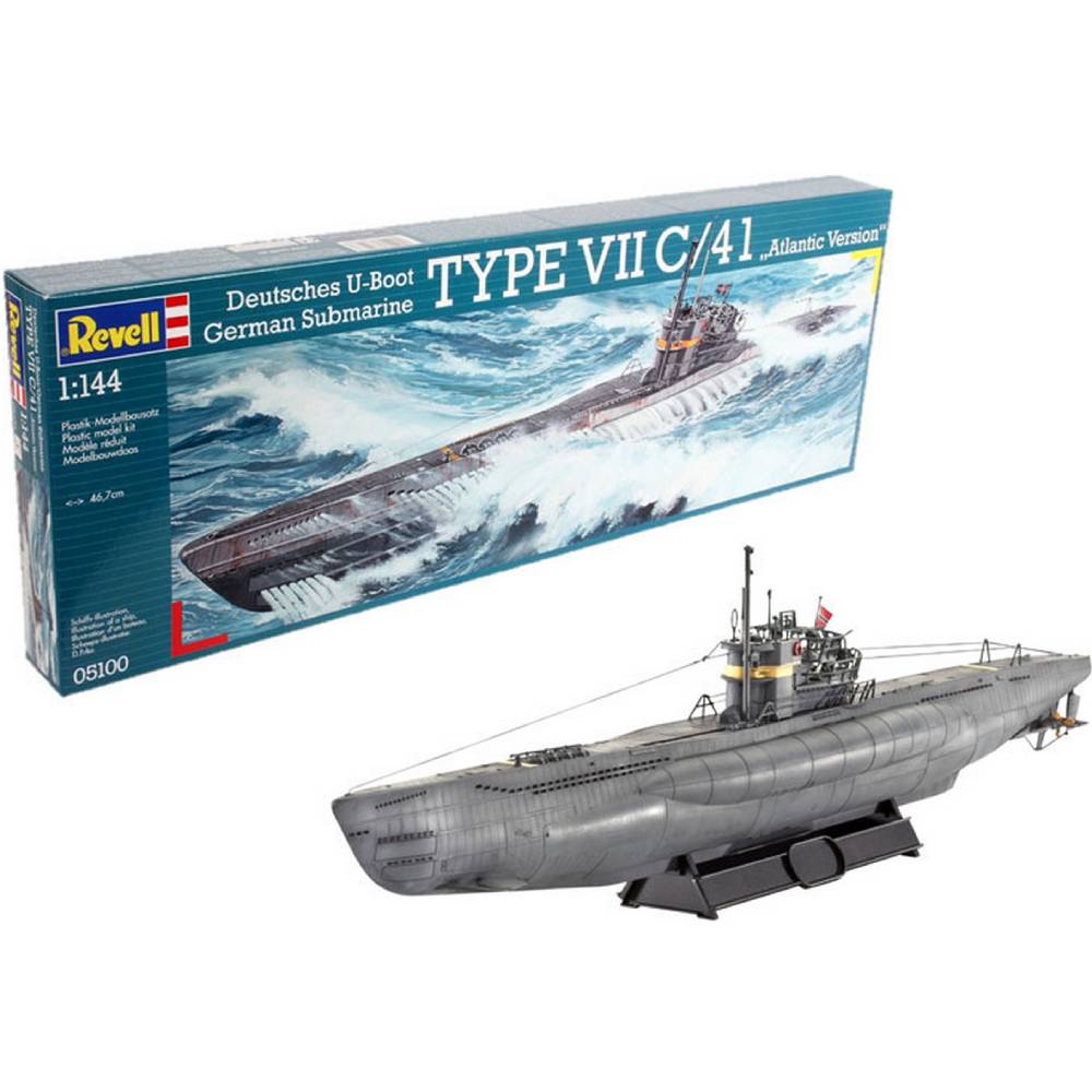 Збірна модель Revell Підводний човен Type VII C/41 рівень 4 (RVL-05100) Вік від 12 років