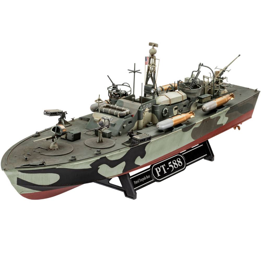 Збірна модель Revell Катер Patrol Torpedo Boat PT-579/PT-588 рівень 4 (RVL-05165)