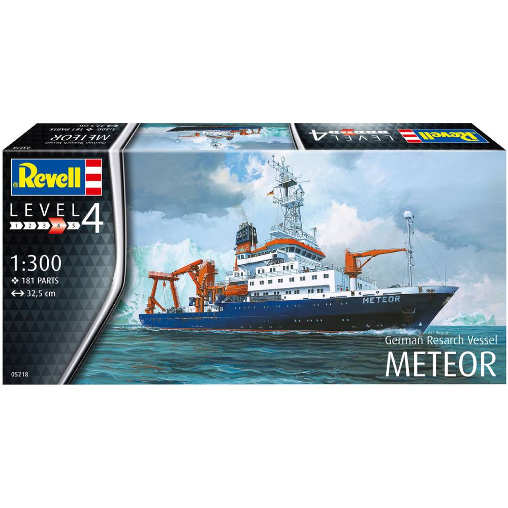 Збірна модель Revell Німецький дослідний корабель Метеор рівень 4 (RVL-05218) Вид моделі корабель