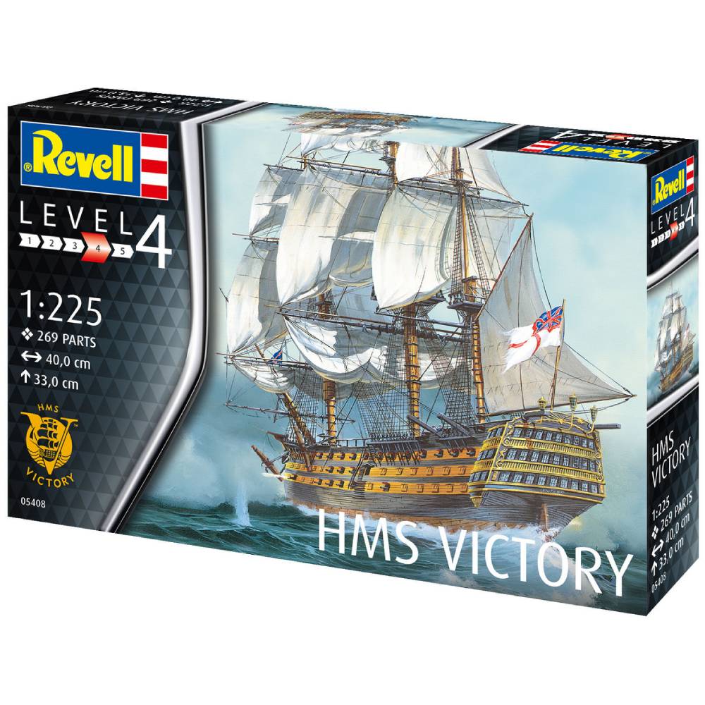 Сборная модель Revell Корабль Его Величества "Победа" уровень 4 (RVL-05408) Вид модели корабль