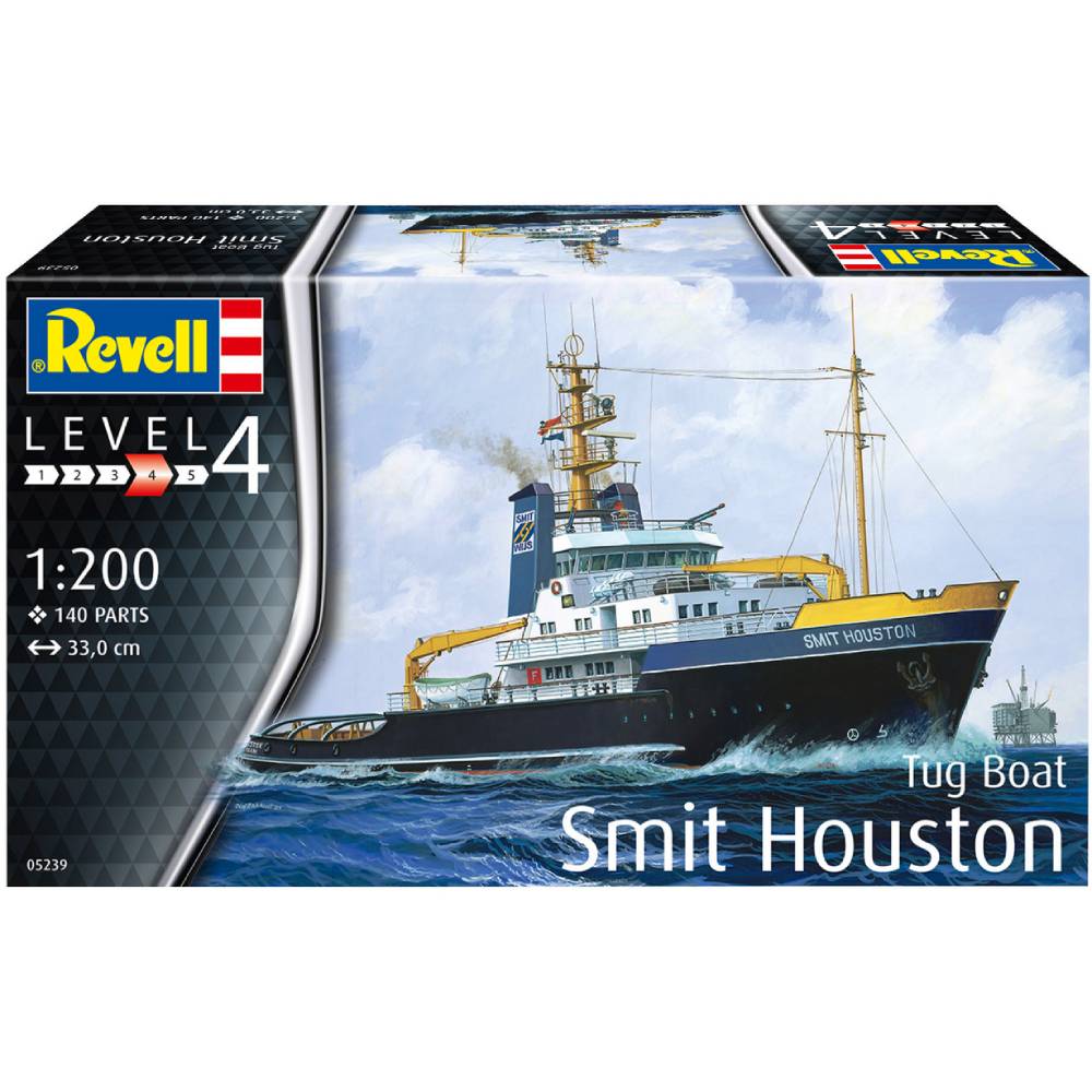 Збірна модель Revell Буксир Smit Houston рівень 4 (RVL-05239) Вид моделі корабель