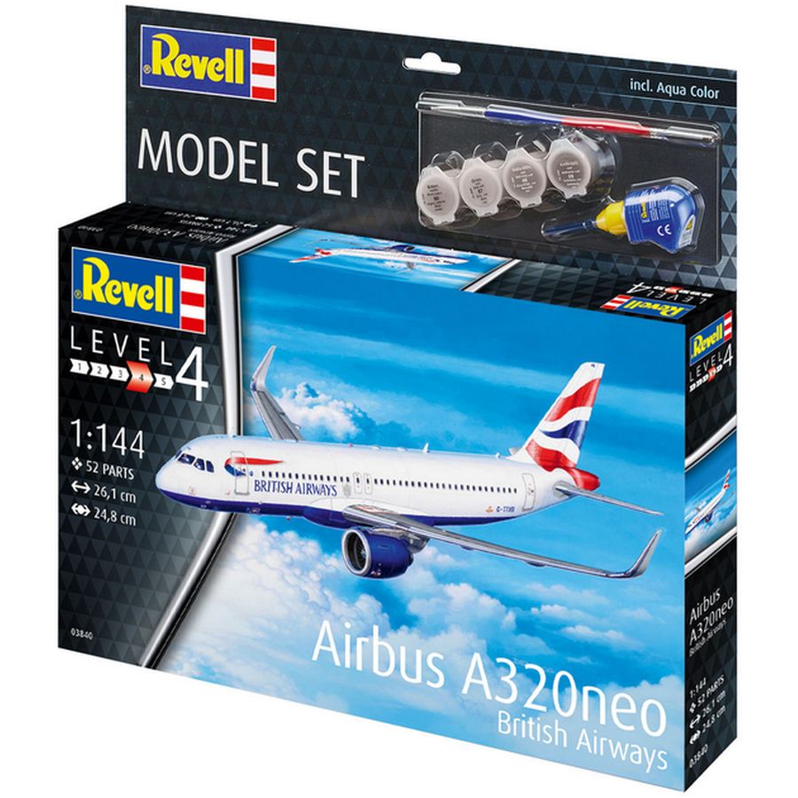 Сборная модель REVELL Самолет Airbus A320 British Airways (RVL-63840) Возраст от 10 лет 