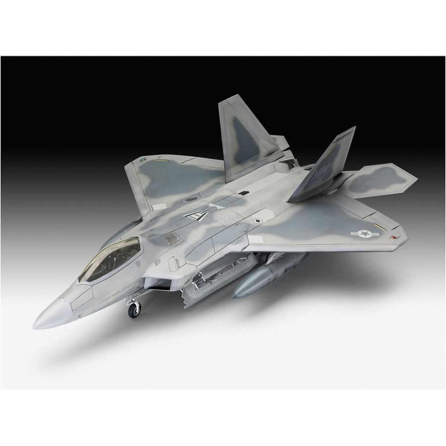 Збірна модель Revell Літак Lockheed Martin F-22A Raptor 1:72 рівень 4 (RVL-63858) Розміри 264 х 188