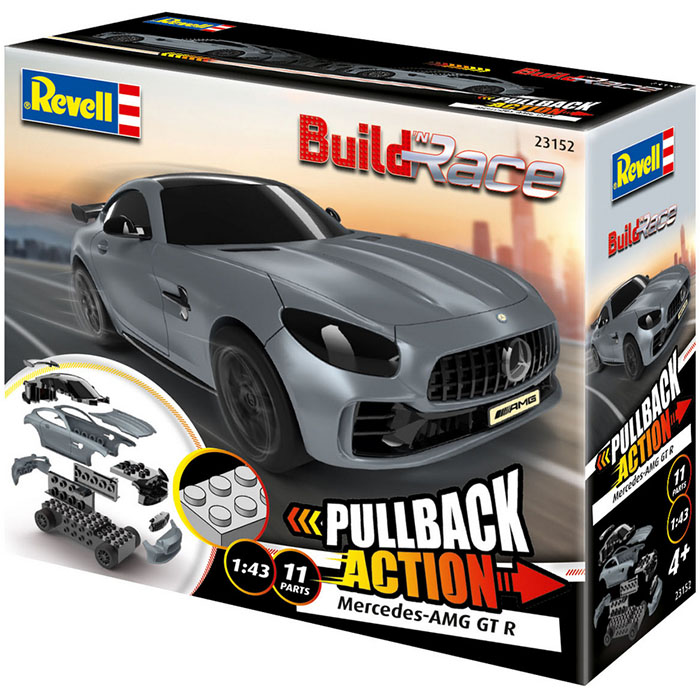 Замовити Збірна модель REVELL Автомобіль Mercedes-AMG GT R Grey масштаб 1:43 (RVL-23152)